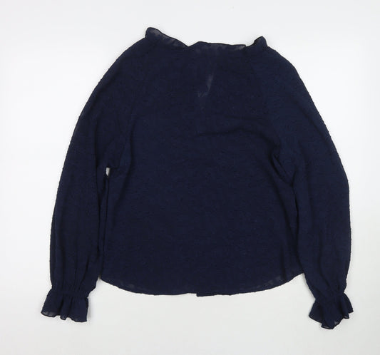Womens UK Size 6 Marks and Spencer Blue Basic Blouse