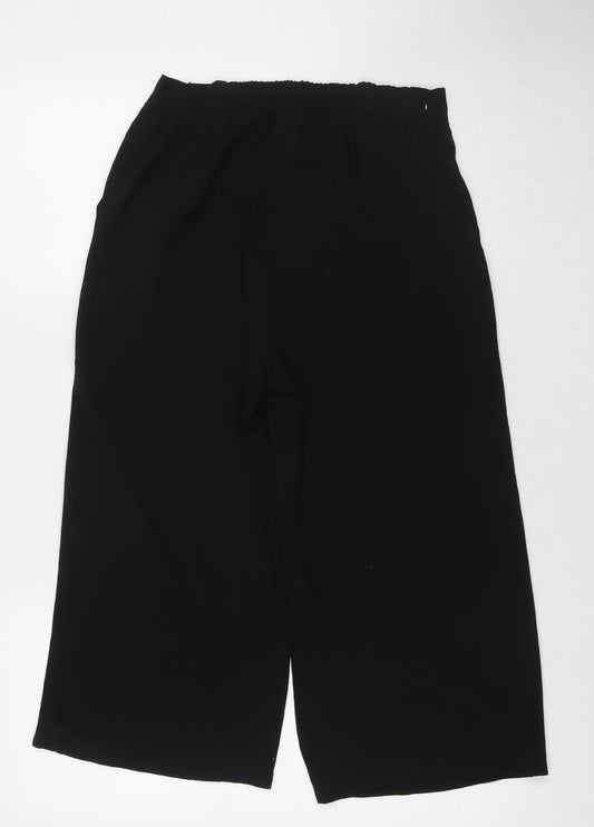 Womens UK Size 12 Quiz Regular Fit Black Trousers