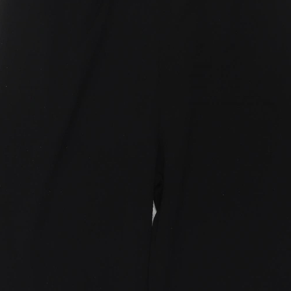 Womens UK Size 12 Quiz Regular Fit Black Trousers