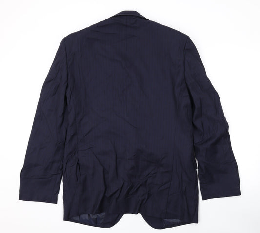 Mens UK Size 40 Marks and Spencer Regular Blue Suit Jacket