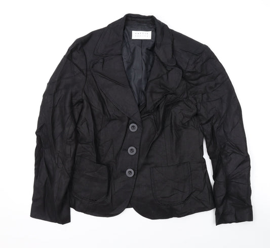 Womens UK Size 10 Precis Black Jacket