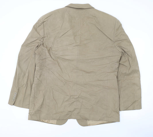 Mens UK Size 42 Marks and Spencer Regular Beige Suit Jacket