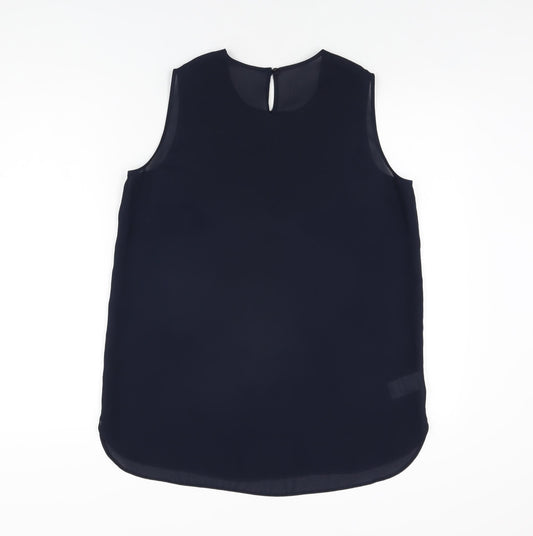 Womens UK Size 12 St Michael Blue Basic T-Shirt