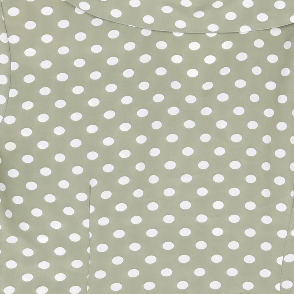 Womens UK Size 12 OPUS Green Basic Button-Up