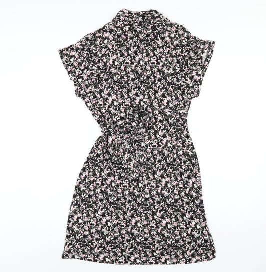 French Connection Womens Multicoloured Floral Viscose A-Line Size 14 V-Neck Pullover