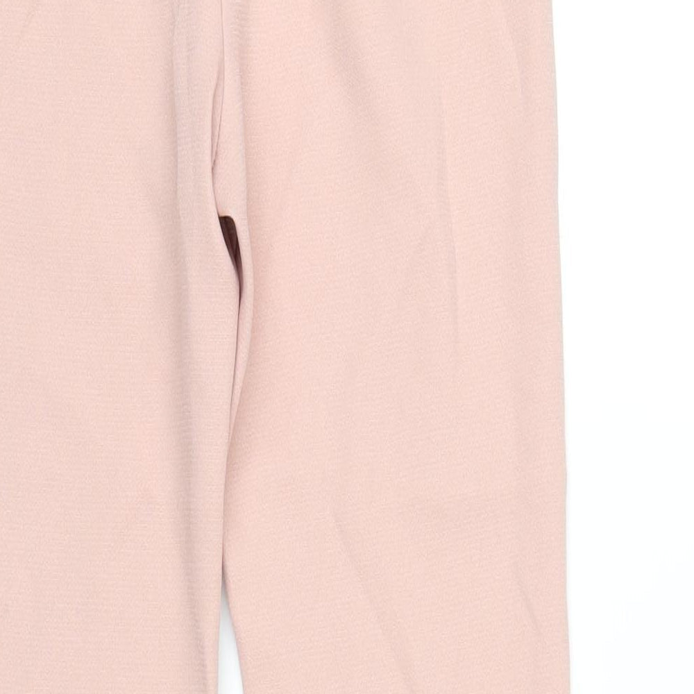 Womens UK Size 4 In the Style Regular Fit Pink Trousers