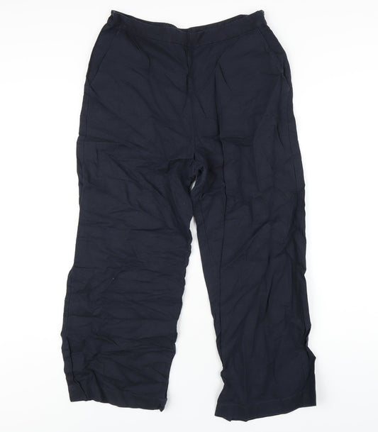 Womens UK Size 12 Great Plains Regular Fit Blue Trousers