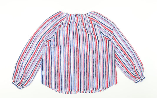 Womens UK Size 16 Classic Multicoloured Basic Blouse
