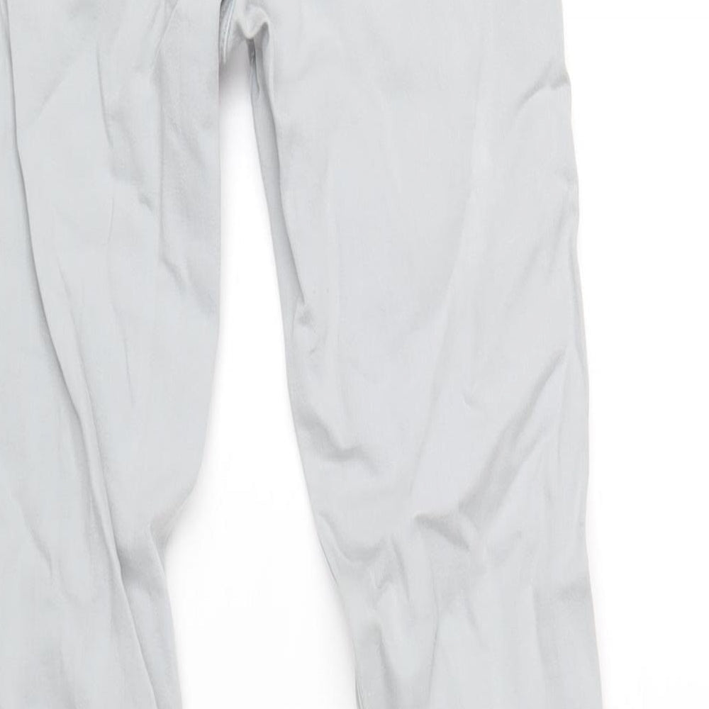 Zara Womens Grey Cotton Skinny Jeans Size 6 L31 in Regular Zip