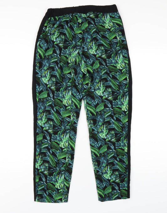 Womens UK Size 6 Topshop Regular Fit Sweatpants Green Trousers