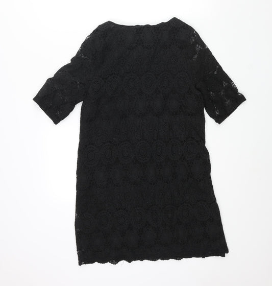 Tokyo Doll Womens Black Cotton Mini Size 14 Round Neck Pullover