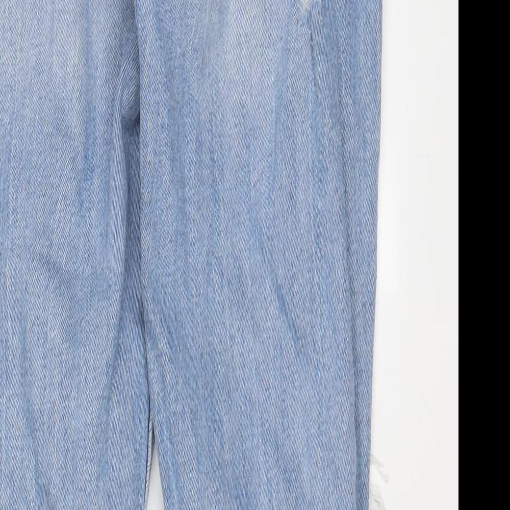 Hollister Womens Blue Cotton Straight Jeans Size 25 in L27 in Regular Zip