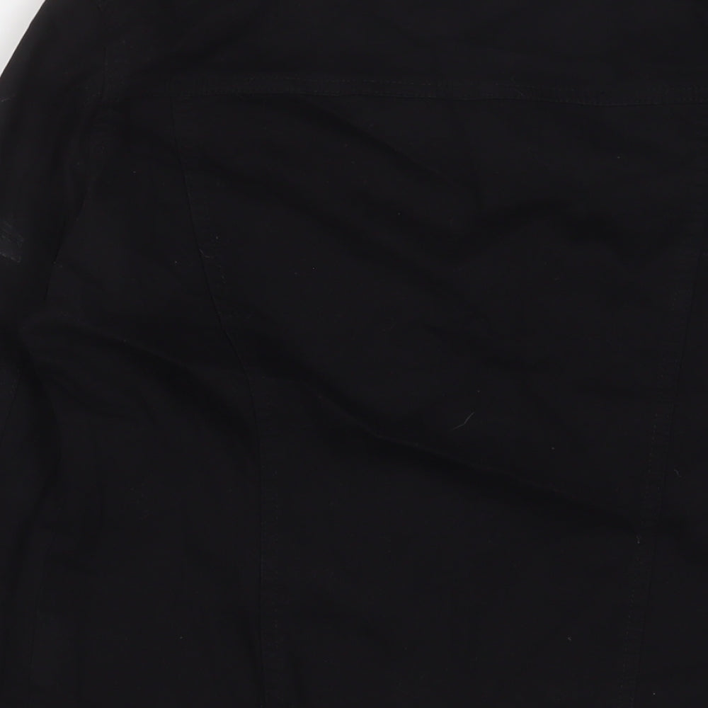 Girl VIVI Womens Black Jacket Size 8 Snap - Beaded