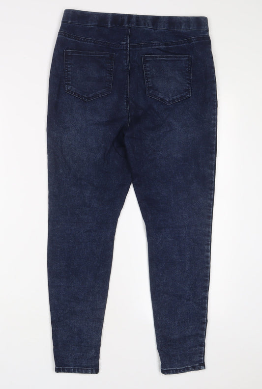 Matalan Womens Blue Cotton Jegging Jeans Size 10 L25 in Regular