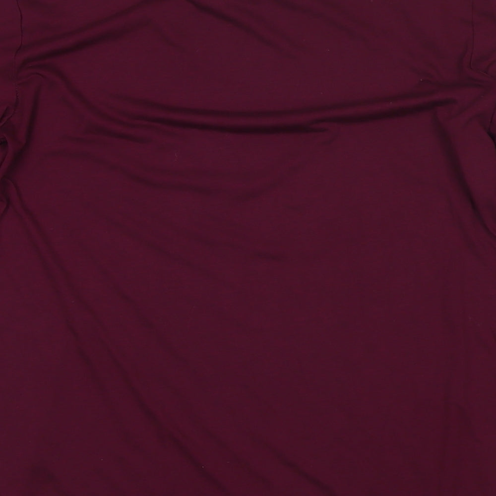 Womens UK Size 8 Marks and Spencer Purple Jersey T-Shirt