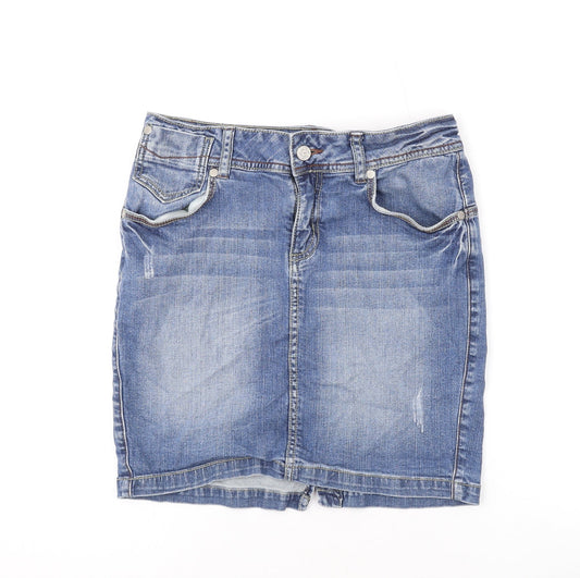 Womens UK Size 8 Limited Collection Mini Denim Skirt
