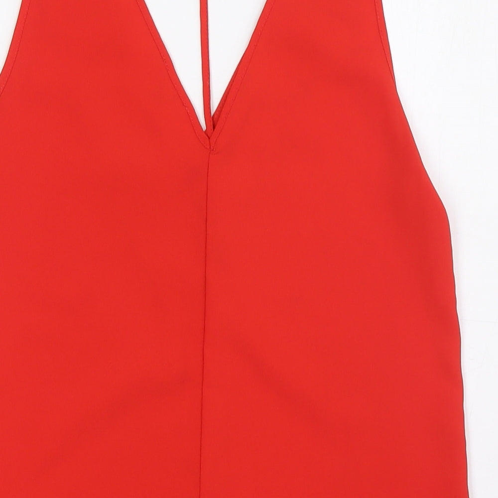 Womens UK Size 6 River Island Red Camisole Blouse