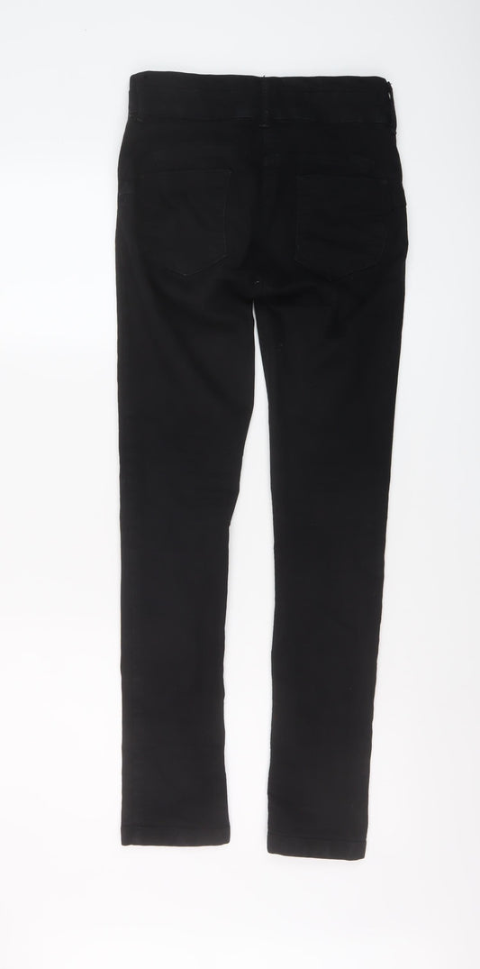 NEXT Womens Beige Cotton Skinny Jeans Size 6 L29 in Regular Button