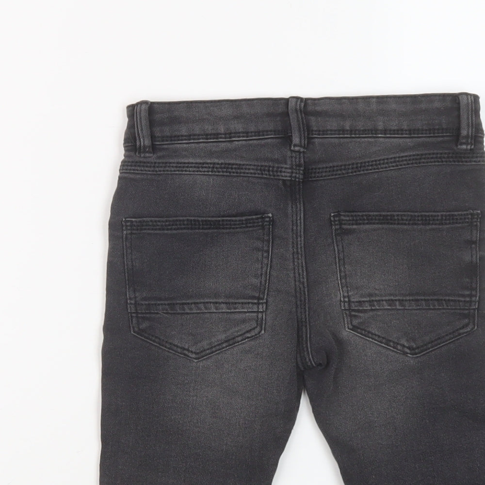 Denim & Co. Boys Green Cotton Bermuda Shorts Size 5 Years Regular Zip