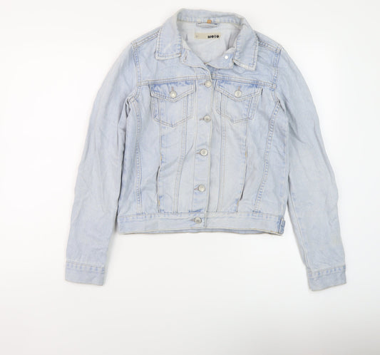 Womens UK Size 8 Topshop Blue Jacket