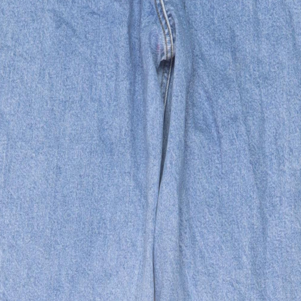 COLLUSION Womens Blue Cotton Mom Jeans Size 30 in L34 in Regular Zip