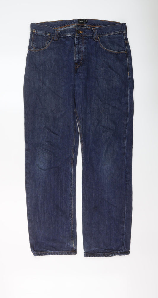 Mens UK Size 31 in ASOS Regular Fit Straight Blue Jeans