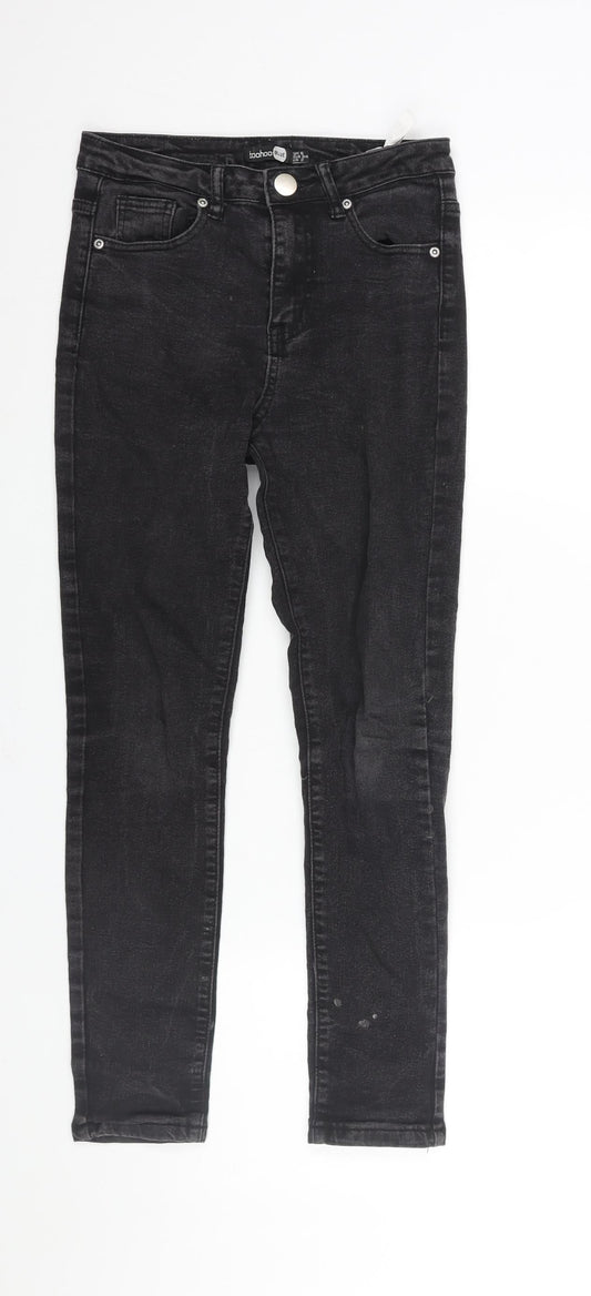 Womens UK Size 6 Boohoo Regular Fit Skinny Black Jeans