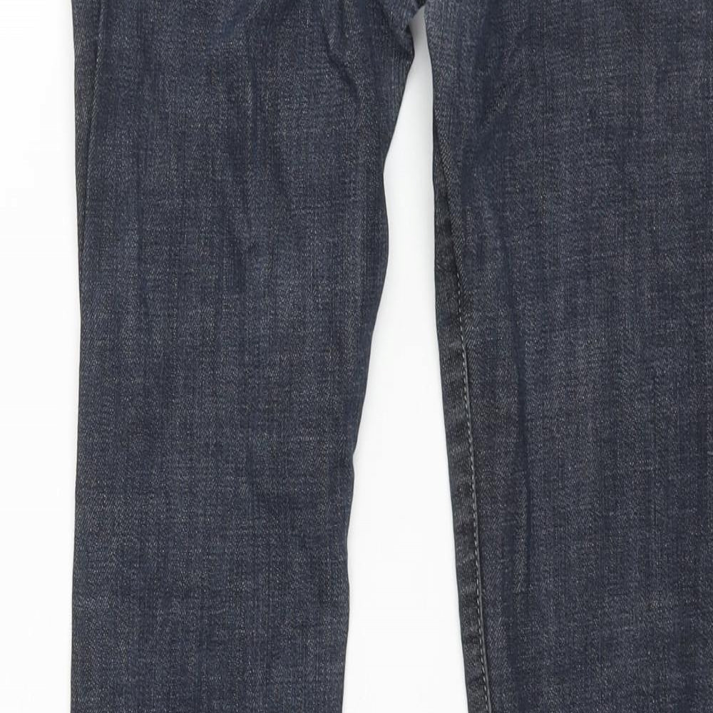 Womens UK Size 28 in Gold SK Regular Fit Straight Blue Jeans