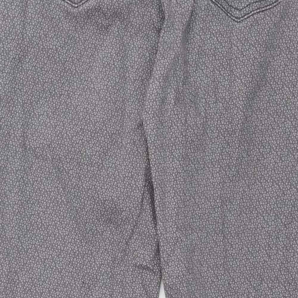 Levi's Womens Grey Geometric Cotton Straight Jeans Size 29 in L32 in Regular Zip