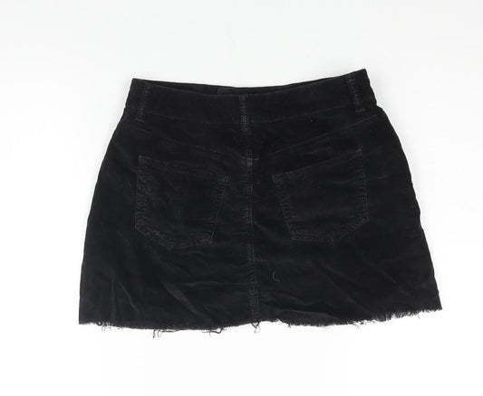 Womens UK Size 8 Topshop Mini Velvet Skirt