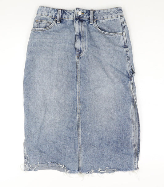 Womens UK Size 10 ASOS Straight & Pencil Denim Skirt