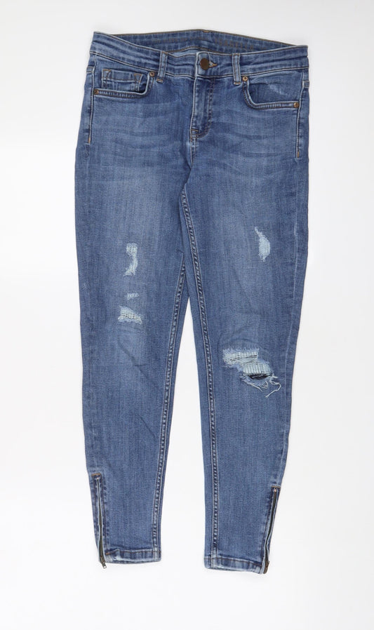 Womens UK Size 10 Oasis Regular Fit Skinny Blue Jeans