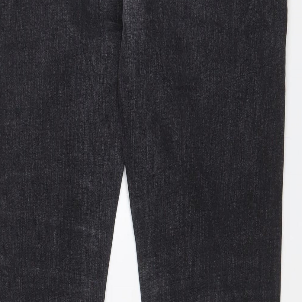 Moto Mens Grey Cotton Straight Jeans Size 34 in L32 in Regular Zip