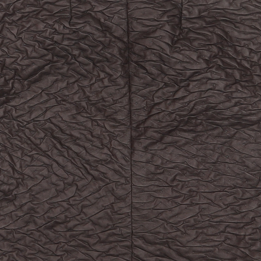 Javier Simorra Womens Brown Polyester A-Line Skirt Size 32 in Zip