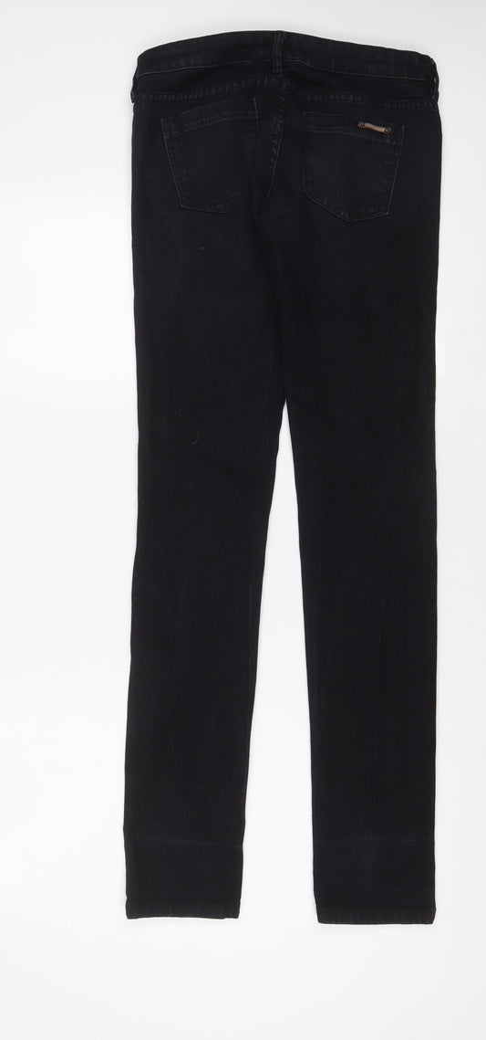 Mango Womens Blue Cotton Skinny Jeans Size 8 L32 in Regular Zip