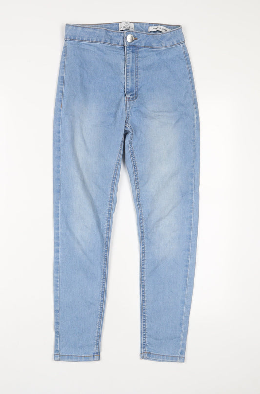 Womens UK Size 8 Cotton On Regular Fit Capri Blue Jeans