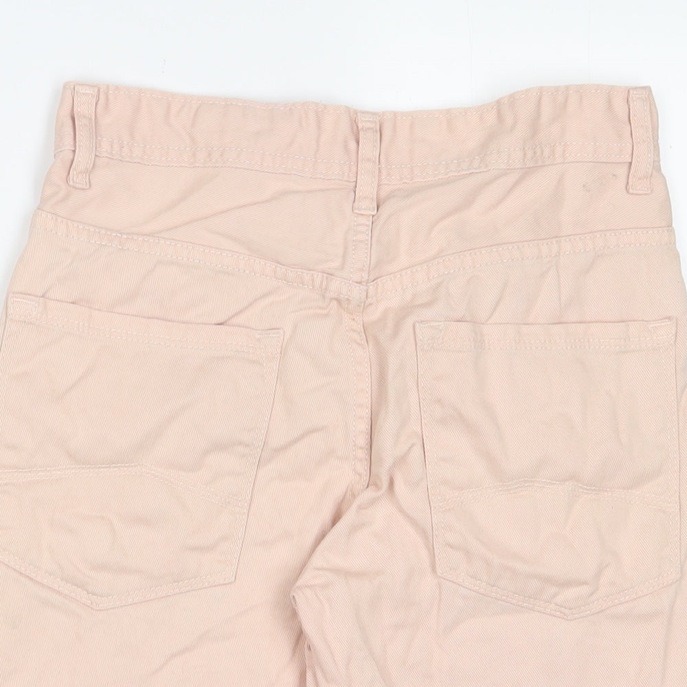 Denim & Co. Mens Pink Cotton Bermuda Shorts Size 28 in L11 in Regular Zip