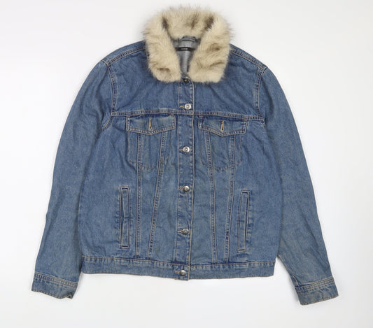 Womens UK Size 14 George Blue Jacket