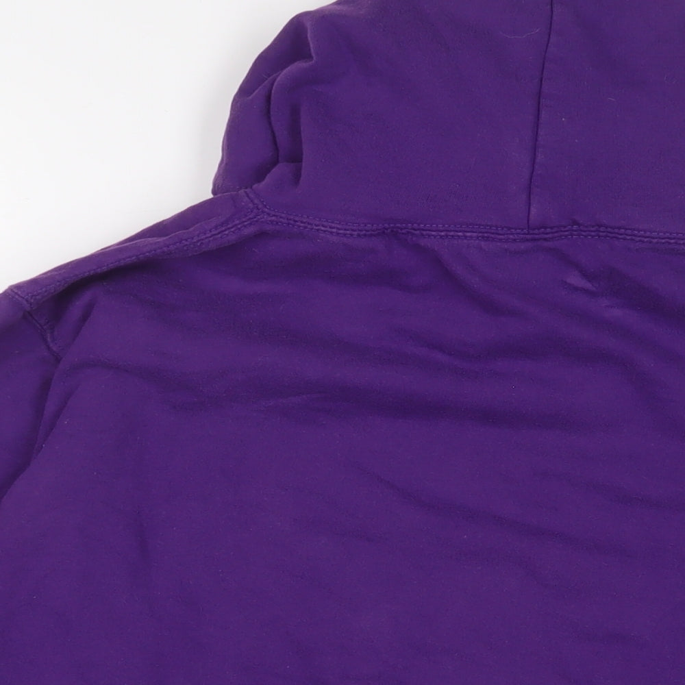 Gangnam Style Womens Purple Cotton Pullover Hoodie Size M Pullover