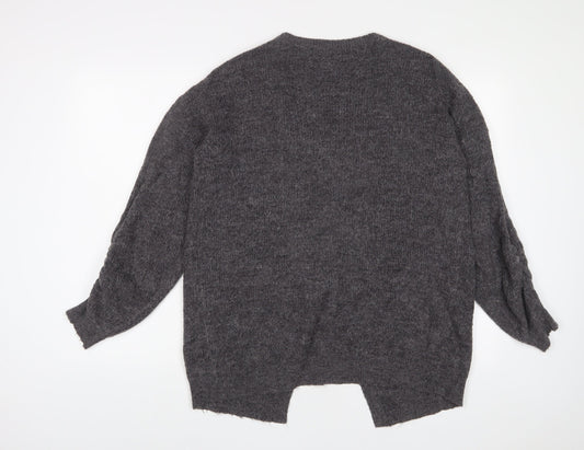 Womens UK Size XS VERO MODA Grey Cardigan Jumper