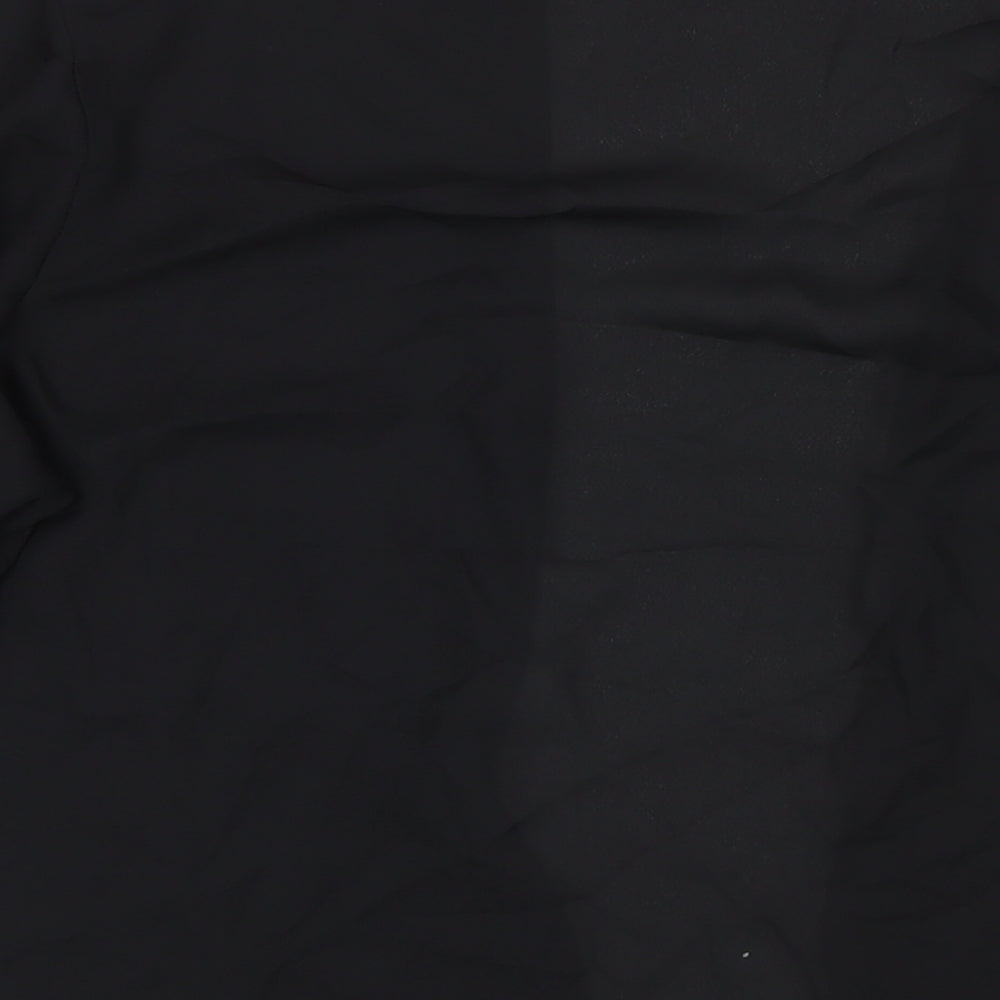 Womens UK Size 8 Cameo Rose Black Cape Jumper