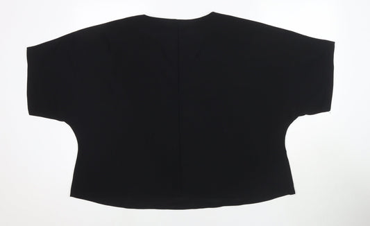 Womens UK Size 26 Label Be Black Basic T-Shirt