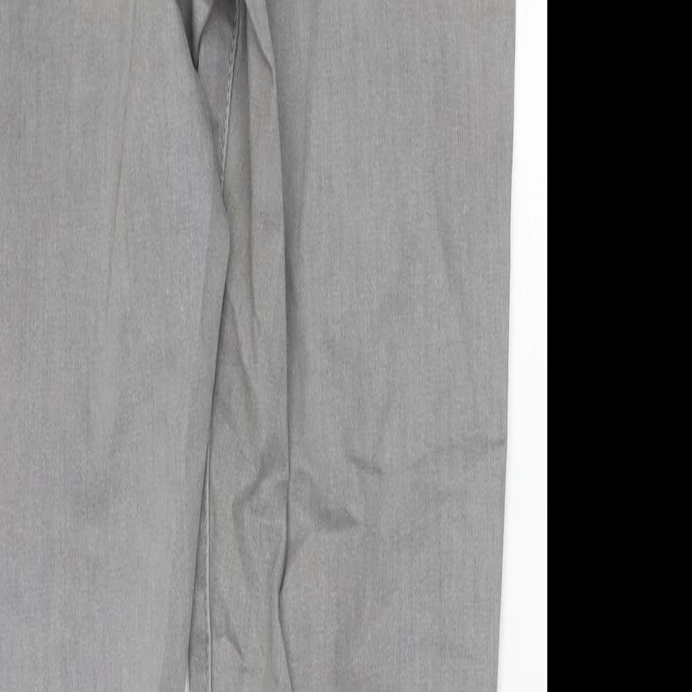 Denim & Co. Womens Grey Cotton Skinny Jeans Size 8 L27 in Regular Zip