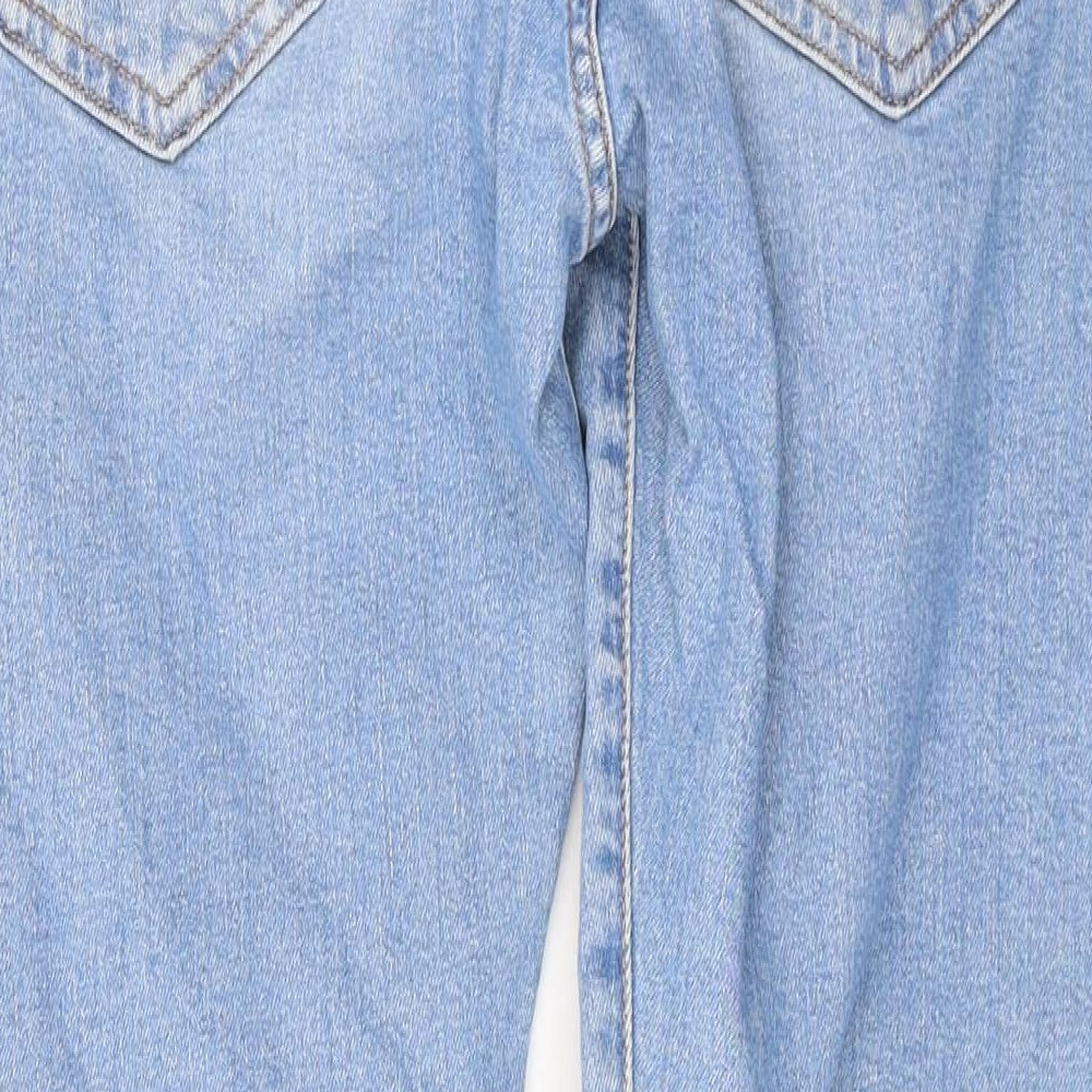 Levi's Mens Blue Cotton Straight Jeans Size 29 in L28 in Regular Zip