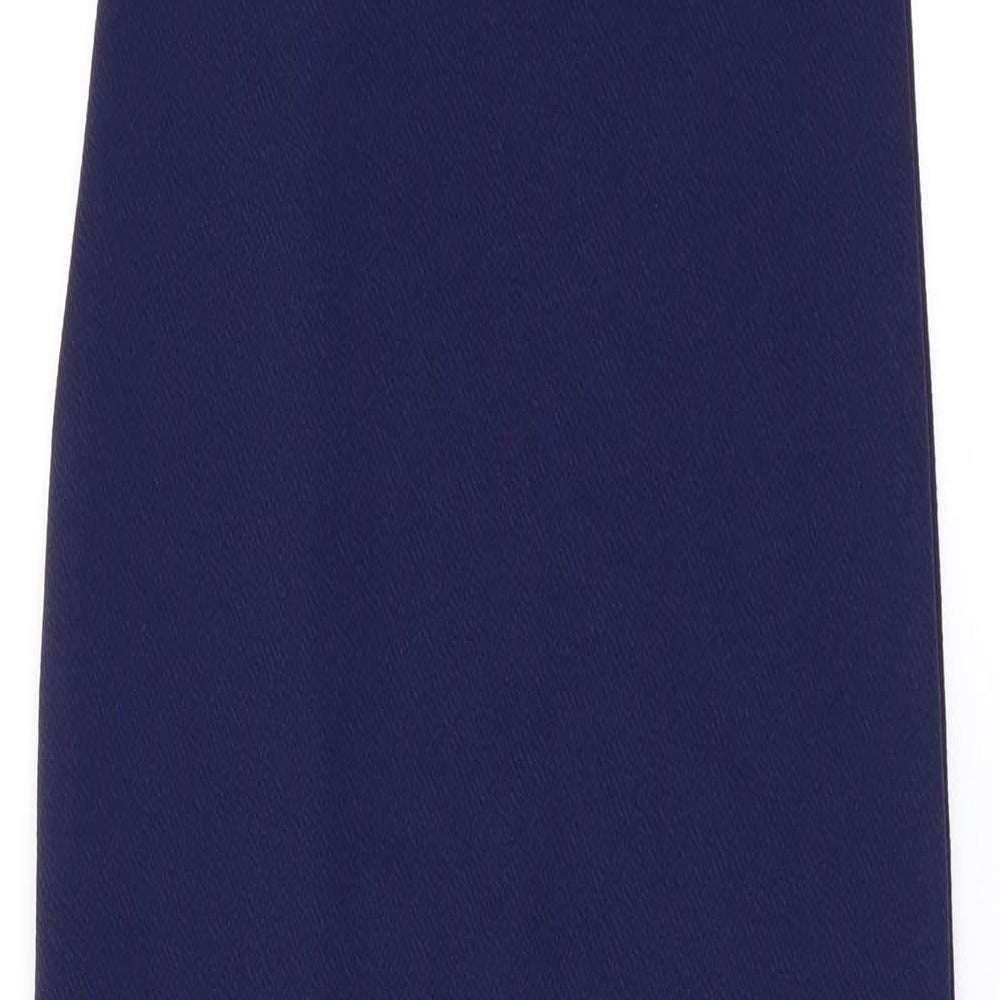 Boohoo Womens Blue Polyester Maxi Size 4 Square Neck Pullover