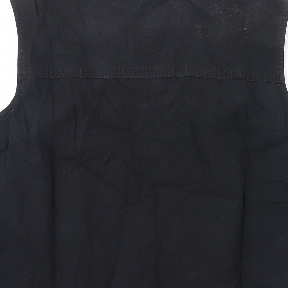 Womens UK Size 12 Marks and Spencer Black Basic Button-Up