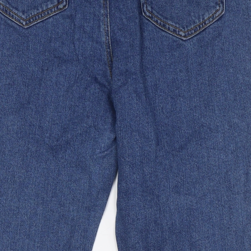ASOS Mens Blue Cotton Straight Jeans Size 32 in L27 in Regular Zip