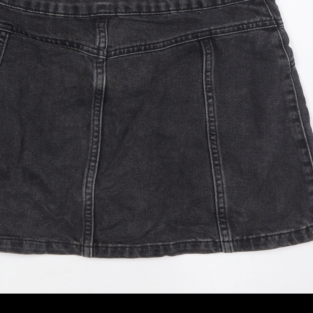 Womens UK Size 8 Topshop A-Line Denim Skirt