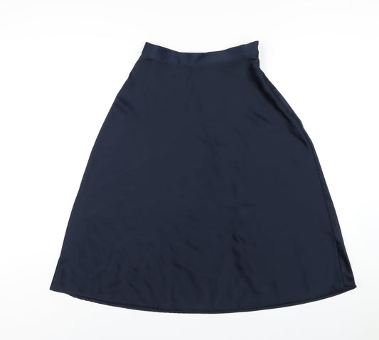 Womens UK Size 8 H&M A-Line Satin Skirt