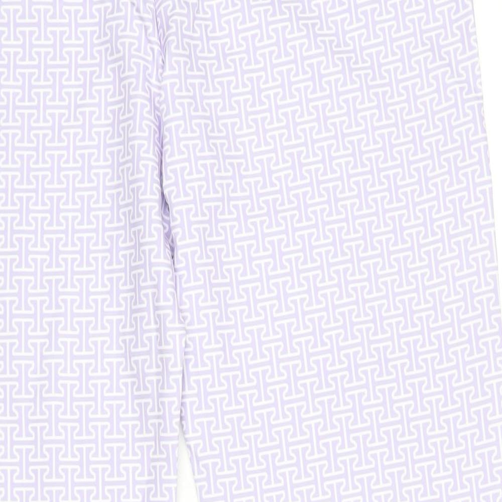 Womens UK Size 16 Boohoo Regular Fit Purple Trousers